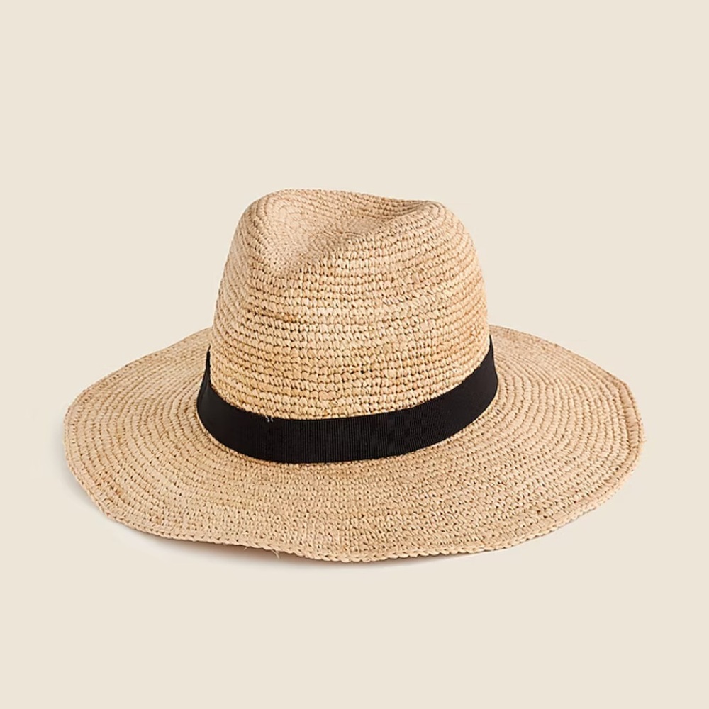 JCREW Wide-brim packable straw hat